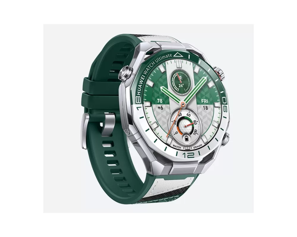 Smart часовник Huawei Watch Ultimate 2 March-B39 Green + Huawei FreeBuds 7i Conch-T010 White 4