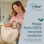 Термоподложка Beurer HK 165 Huggy Taupe Shoulder heat pad; Soft & cosy material; lithium-ion battery; Soothing heat for up to 4 h; Machine-washable at 30°C; 3 temp. settings 8