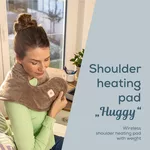 Термоподложка Beurer HK 165 Huggy Taupe Shoulder heat pad; Soft & cosy material; lithium-ion battery; Soothing heat for up to 4 h; Machine-washable at 30°C; 3 temp. settings 3