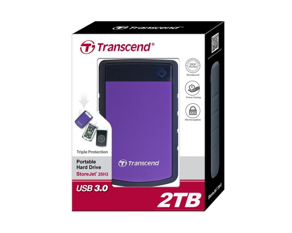 Твърд диск Transcend StoreJet 2TB SATA 2.5" (USB3.0) 3