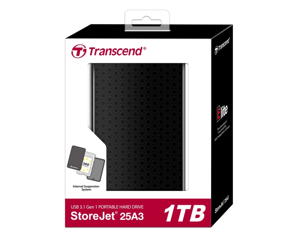 Твърд диск Transcend 1TB StoreJet 2.5" A3 4