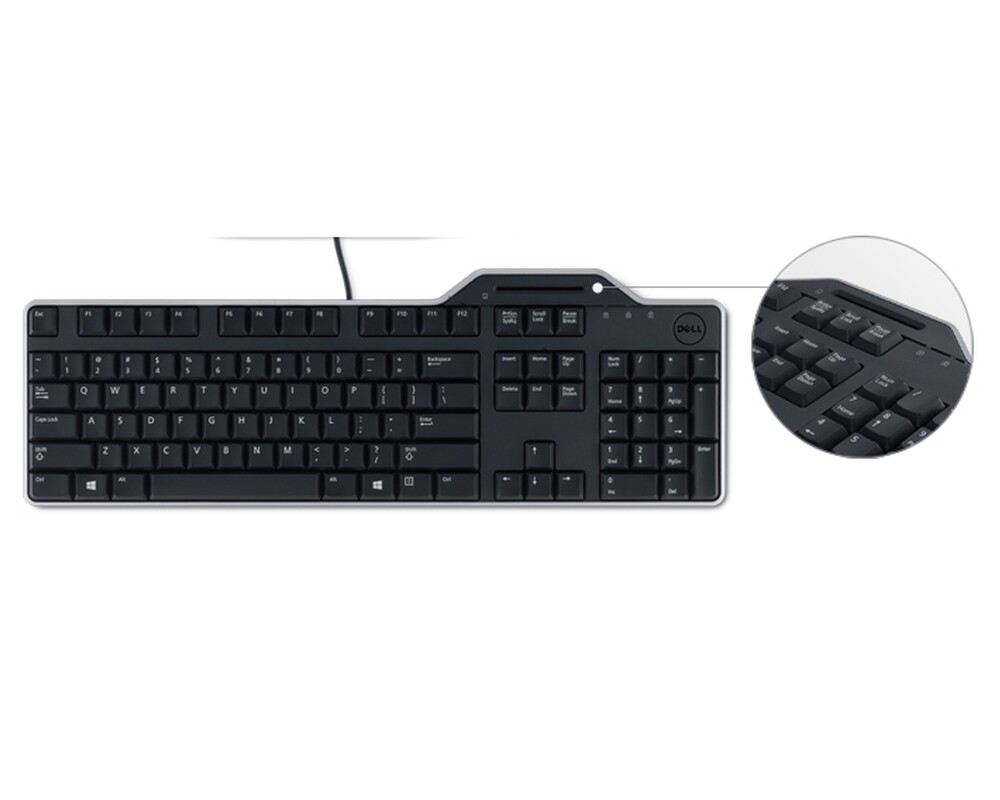 Клавиатура Dell KB813 Smartcard Keyboard US/European 4