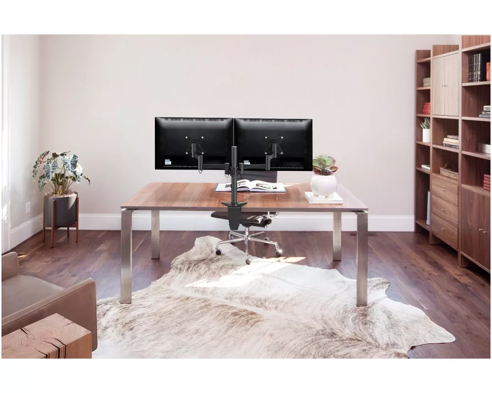 NEOMOUNTS FLAT SCREEN DESK MOUNT (10-27") DESK CLAMP/STAND/GROMMET