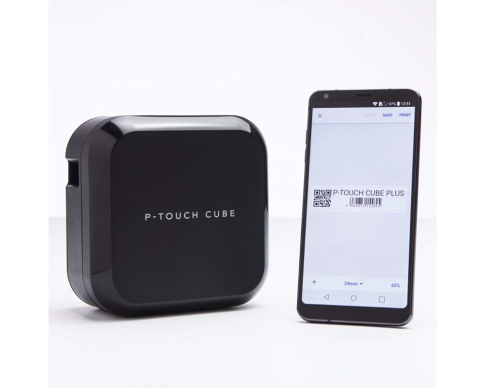 Етикетен принтер BROTHER P-Touch Cube Plus PT-P710BT  Up to 24mm 180x360dpi 68 labels 3 Етикетен принтер BROTHER P-Touch Cube Plus PT-P710BT  Up to 24mm 180x360dpi 68 labels 3