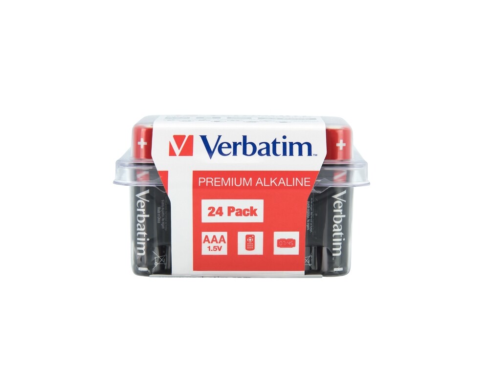 Батерия Verbatim ALKALINE BATTERY AAA 24 PACK (BOX) Батерия Verbatim ALKALINE BATTERY AAA 24 PACK (BOX)