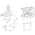 Стойка Neomounts Mobile Flat Screen Floor Stand (height: 160 cm) 15 Стойка Neomounts Mobile Flat Screen Floor Stand (height: 160 cm) 15