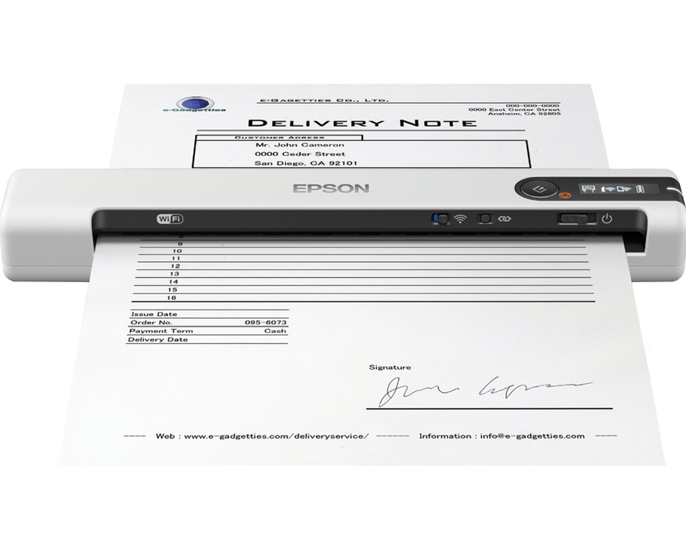 Мобилнен скенер EPSON WorkForce DS-80W Document scanner Contact Image Sensor CIS A4 600x600dpi 15pp 300scans Мобилнен скенер EPSON WorkForce DS-80W Document scanner Contact Image Sensor CIS A4 600x600dpi 15pp 300scans
