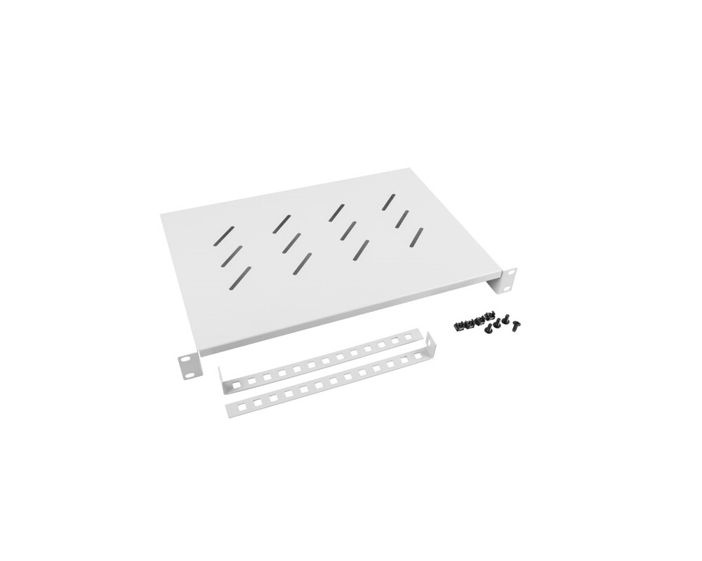 Сървърен аксесоар Lanberg 19" fixed shelf 1U / 483x300mm Сървърен аксесоар Lanberg 19" fixed shelf 1U / 483x300mm
