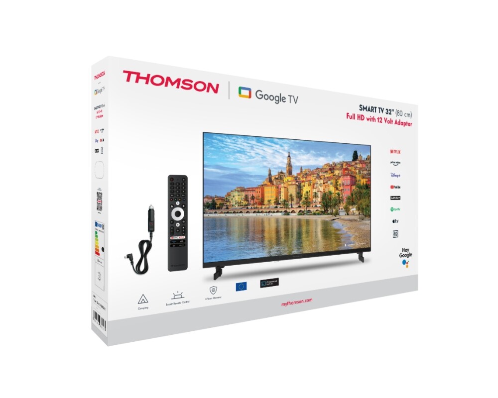 Телевизор Thomson Smart FHD TV 32"; Google TV; 1920 x 1080 (FHD) 8 Телевизор Thomson Smart FHD TV 32"; Google TV; 1920 x 1080 (FHD) 8