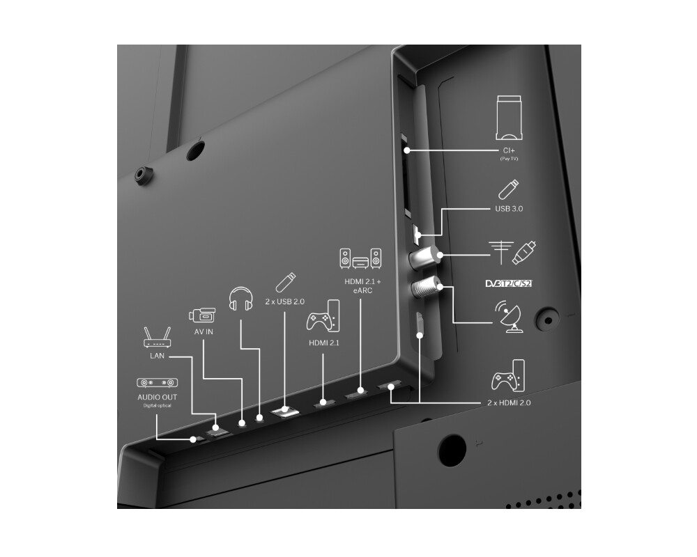 Телевизор Thomson Smart QLED Plus TV 65"; Google TV; 3840 x 2160 (4K UHD) 3 Телевизор Thomson Smart QLED Plus TV 65"; Google TV; 3840 x 2160 (4K UHD) 3