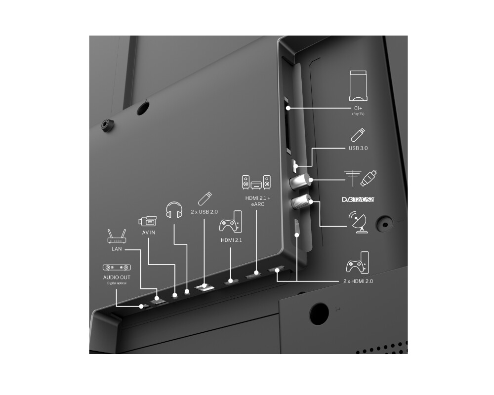 Телевизор Thomson Smart QLED Pro TV 55"; Google TV; 3840 x 2160 (4K UHD) 3 Телевизор Thomson Smart QLED Pro TV 55"; Google TV; 3840 x 2160 (4K UHD) 3