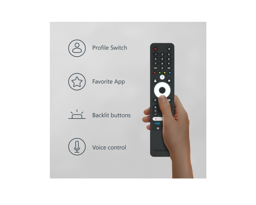 Телевизор Thomson 55" QLED Google TV; 3840 x 2160 (4K UHD) 9 Телевизор Thomson 55" QLED Google TV; 3840 x 2160 (4K UHD) 9