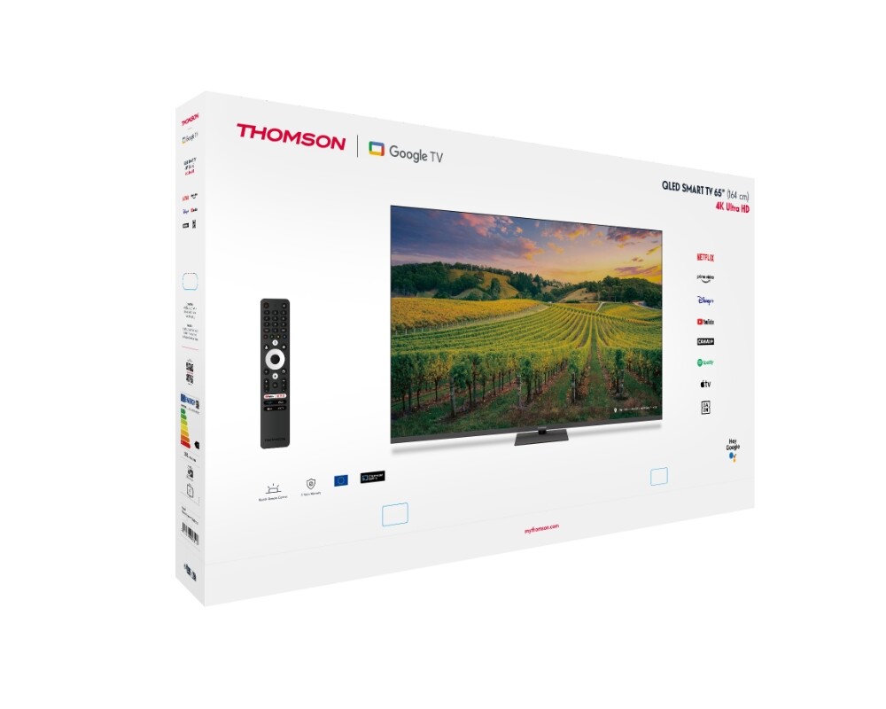 Телевизор Thomson 65" QLED Google TV; 3840 x 2160 (4K UHD) 7 Телевизор Thomson 65" QLED Google TV; 3840 x 2160 (4K UHD) 7