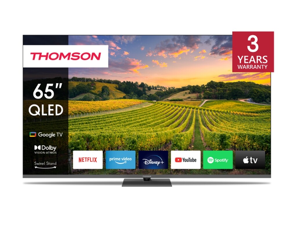 Телевизор Thomson 65" QLED Google TV; 3840 x 2160 (4K UHD) Телевизор Thomson 65" QLED Google TV; 3840 x 2160 (4K UHD)