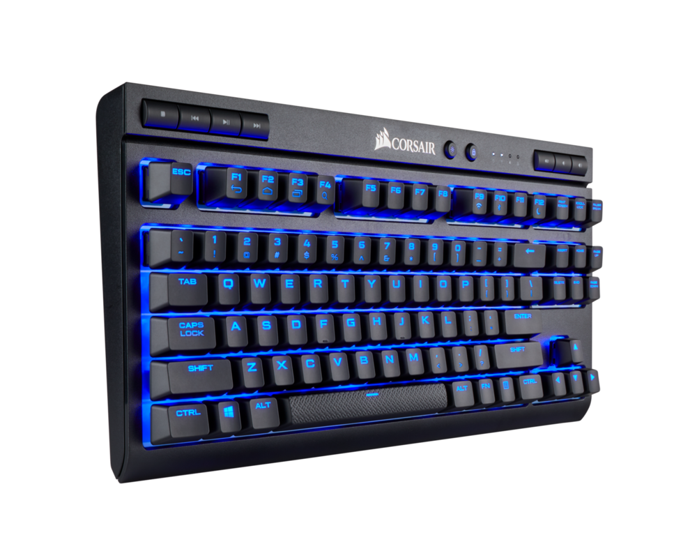 Клавиатура CORSAIR K63 Wireless Mechanical Gaming Keyboard Backlit Blue LED Cherry MX Red US 6