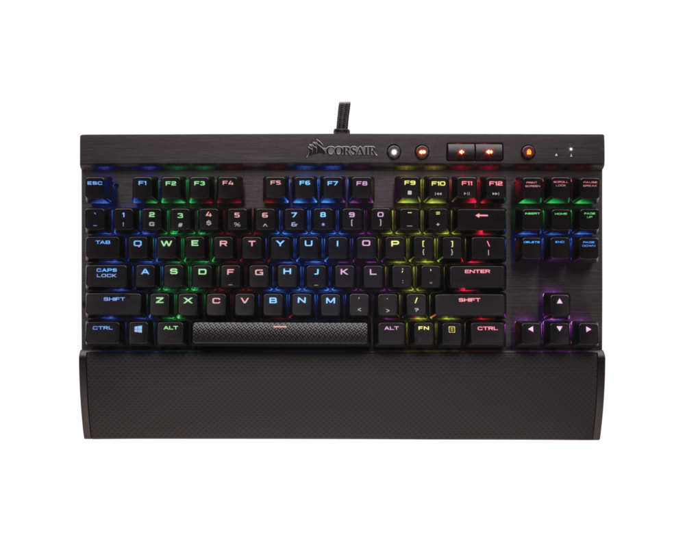 Клавиатура CORSAIR Gaming K65 LUX RGB Compact Mechanical Keyboard Backlit RGB LED Cherry MX RGB Red US 6