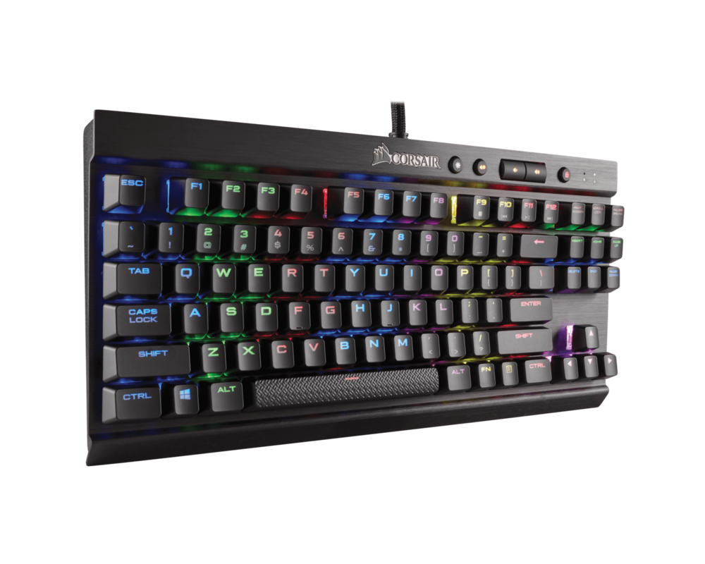 Клавиатура CORSAIR Gaming K65 LUX RGB Compact Mechanical Keyboard Backlit RGB LED Cherry MX RGB Red US 5
