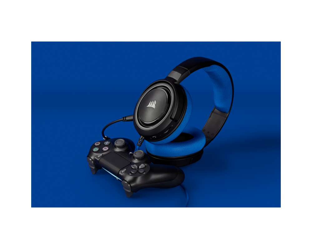 Слушалки CORSAIR CA-9011196-EU Stereo Gaming Headset HS35 Blue EU 4