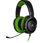 <span>Слушалки</span> CORSAIR CA-9011197-EU Stereo Gaming Headset HS35 Green EU <span class='catalog-num-in-name'>CA-9011197</span> - 