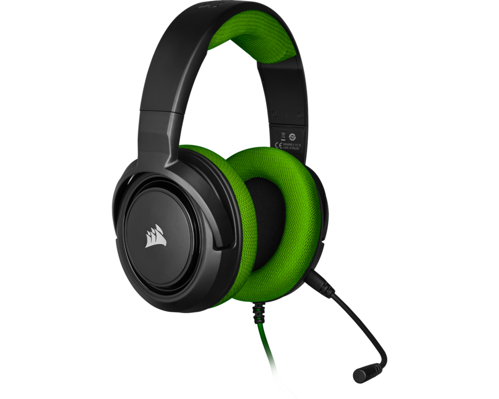 Слушалки CORSAIR CA-9011197-EU Stereo Gaming Headset HS35 Green EU 2
