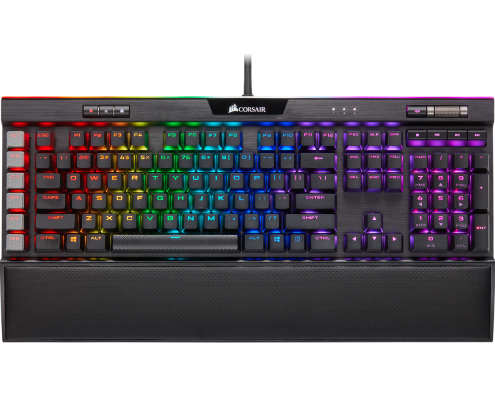 Клавиатура CORSAIR K95 RGB PLATINUM XT Mechanical Keyboard Backlit RGB LED Cherry MX Speed Silver Black PBT Keycaps (US) 2
