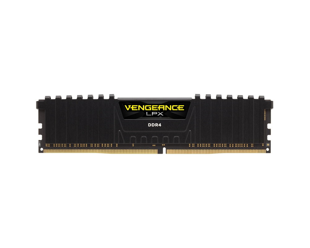 Памет CORSAIR DDR4 2400MHz 8GB 1x288 DIMM Unbuffered 14-16-16-31 Vengeance LPX Black Heat spreader 1.20V 6