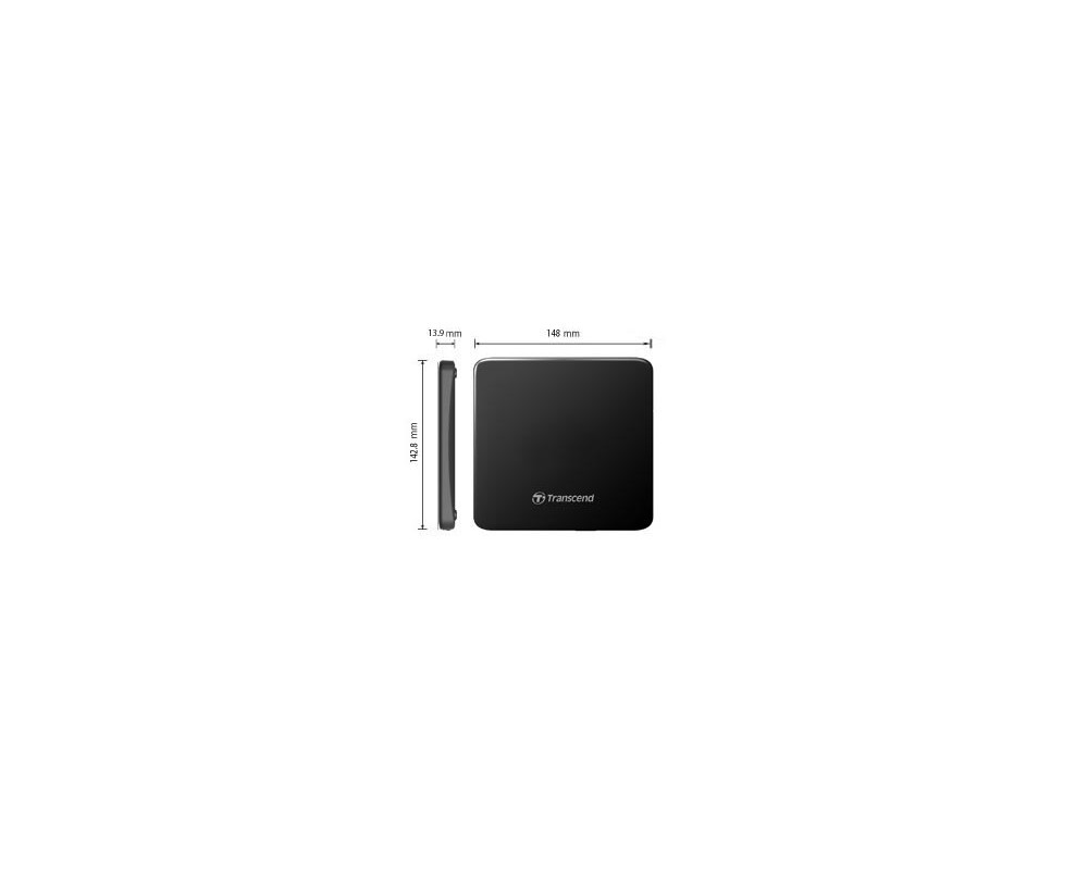 Оптично устройство Transcend 8X DVD±RW, USB 2.0, Slim Type 17