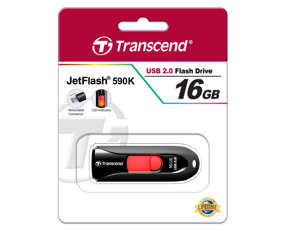 Флаш памет Transcend 16GB JETFLASH 590K 18