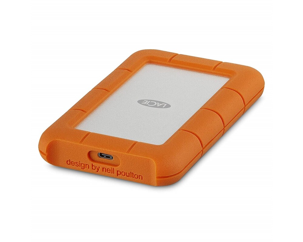 Твърд диск LACIE RUGGED 4TB USB-C USB3.0 Drop crush and rain-resistant for all terrain use orange 14