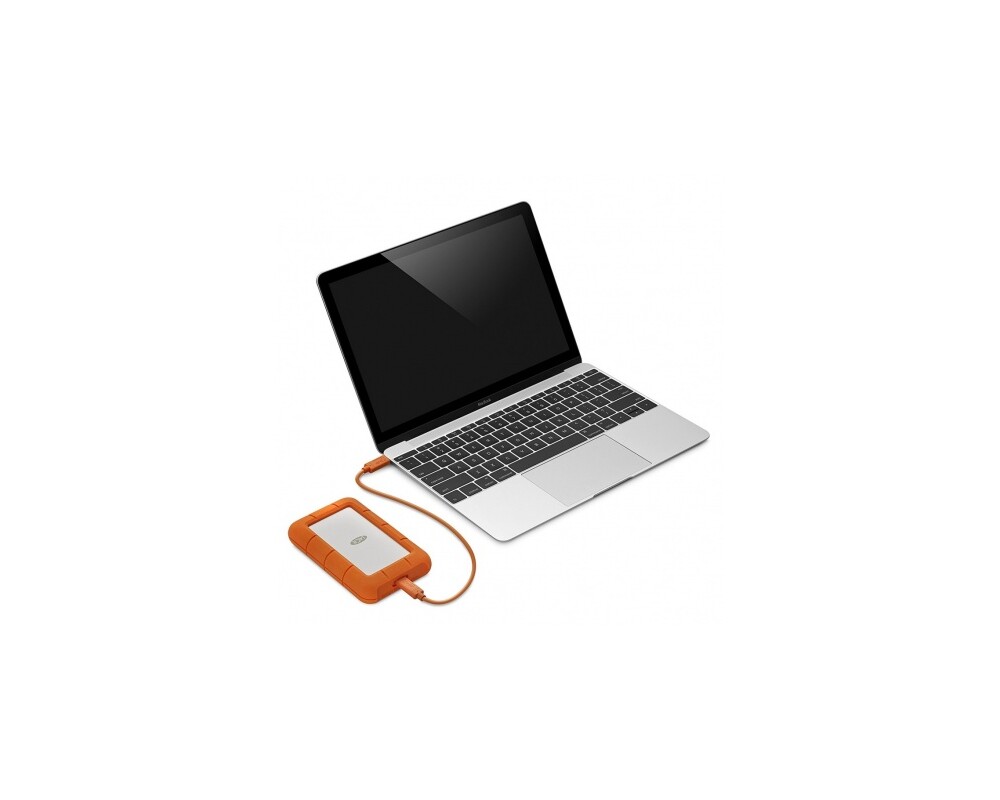 Твърд диск LACIE RUGGED 4TB USB-C USB3.0 Drop crush and rain-resistant for all terrain use orange 4