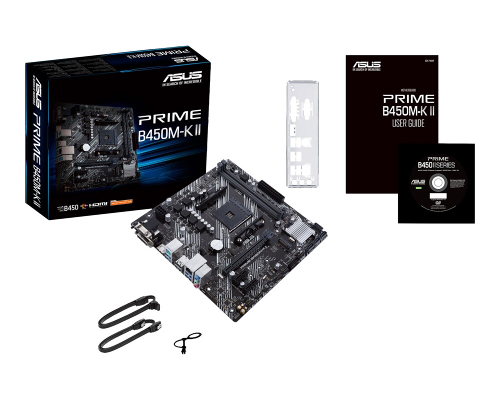 Дънна платка ASUS PRIME B450M-K II 15 Дънна платка ASUS PRIME B450M-K II 15