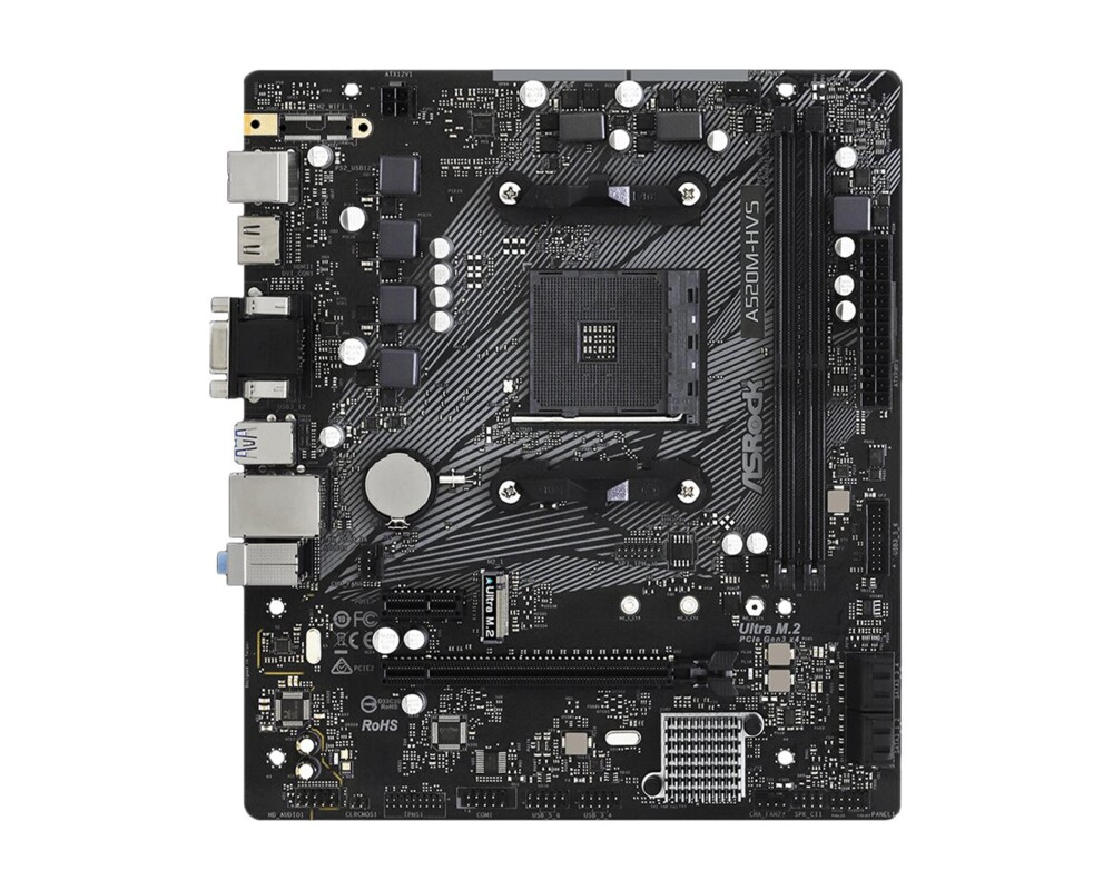 Дънна платка ASRock A520M-HVS AM4 14 Дънна платка ASRock A520M-HVS AM4 14