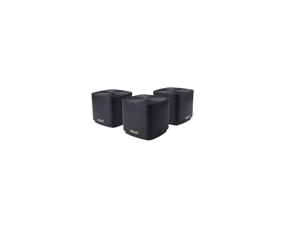 Рутер ASUS ZenWiFi AX Mini XD4 AX1800 Dual Band Mesh WiFi 6 System 3 Pack Black Рутер ASUS ZenWiFi AX Mini XD4 AX1800 Dual Band Mesh WiFi 6 System 3 Pack Black