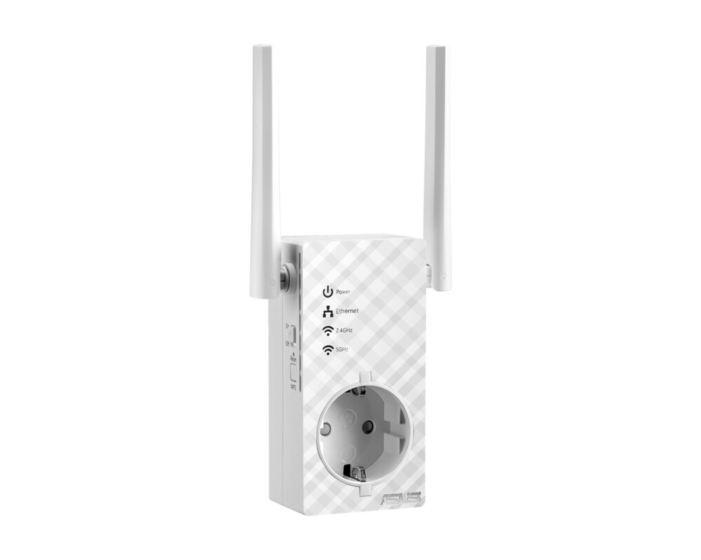 Безжичен усилвател ASUS RP-AC53 Dual-Band Wireless AC750 Passthrough Range Extender with External Antenna signal indicator AP and Media Bridge mode 4 Безжичен усилвател ASUS RP-AC53 Dual-Band Wireless AC750 Passthrough Range Extender with External Antenna signal indicator AP and Media Bridge mode 4