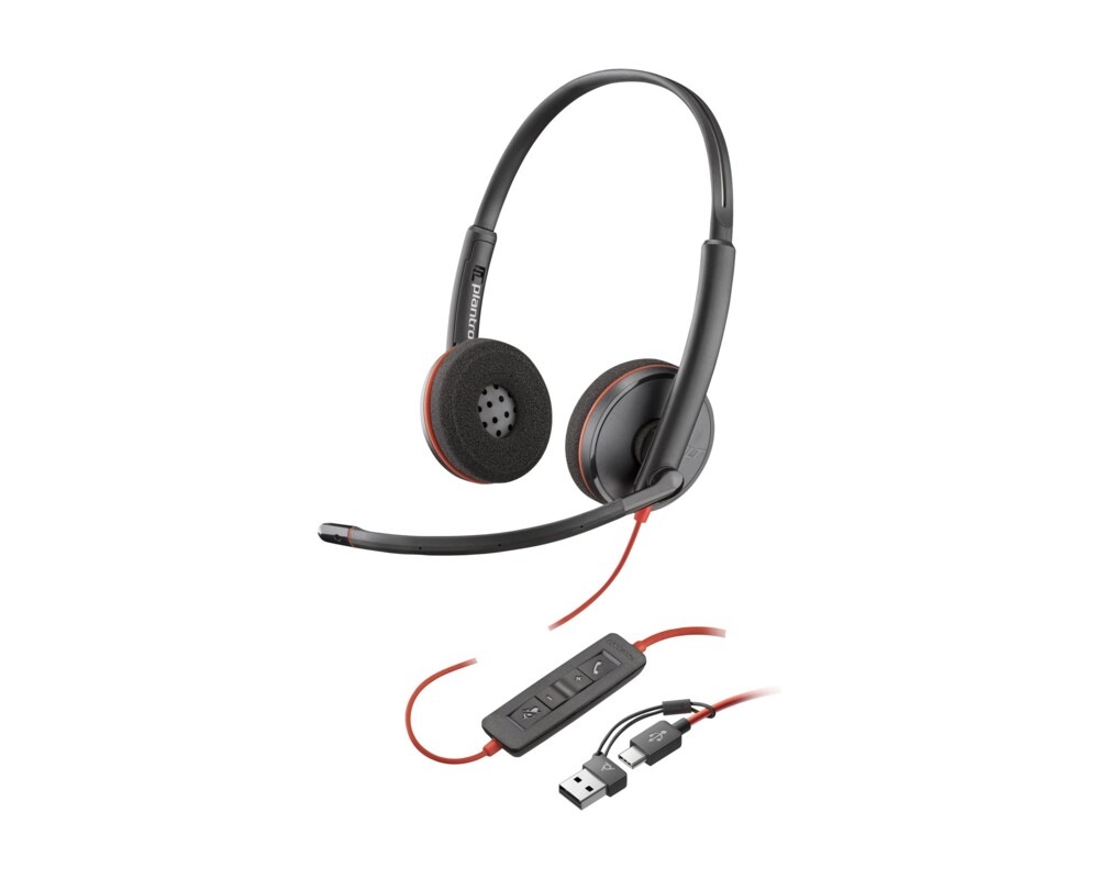 Слушалки HP Poly Blackwire 3220 Stereo USB-C Headset +USB-C Слушалки HP Poly Blackwire 3220 Stereo USB-C Headset +USB-C