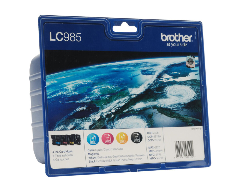 Мастило Brother LC-985 BK/C/M/Y VALUE BP Ink Cartridge Set 5 Мастило Brother LC-985 BK/C/M/Y VALUE BP Ink Cartridge Set 5