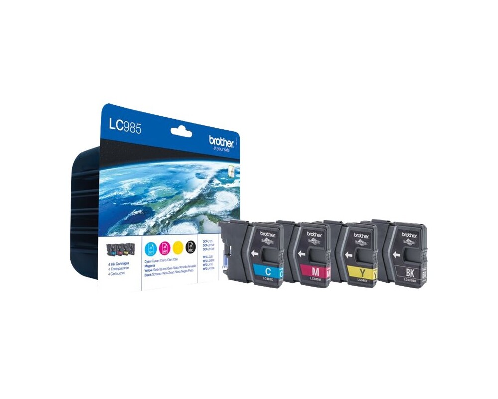Мастило Brother LC-985 BK/C/M/Y VALUE BP Ink Cartridge Set 4 Мастило Brother LC-985 BK/C/M/Y VALUE BP Ink Cartridge Set 4