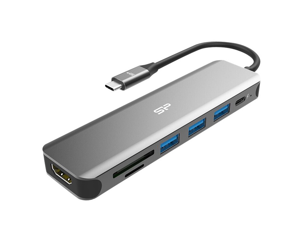 Докинг станция SILICON POWER Boost SU20 Docking station 7in1 USB USB-C HDMI SD card 3 Докинг станция SILICON POWER Boost SU20 Docking station 7in1 USB USB-C HDMI SD card 3