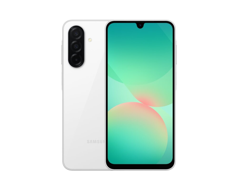 Смартфон The Samsung Galaxy A26 is a smartphone that offers performance and multitasking capabilities. Equipped with a robust 5000 mAh battery, this device is designed for all, 6 GB, 128 GB, White, SM-A266B/DS 6 Смартфон The Samsung Galaxy A26 is a smartphone that offers performance and multitasking capabilities. Equipped with a robust 5000 mAh battery, this device is designed for all, 6 GB, 128 GB, White, SM-A266B/DS 6