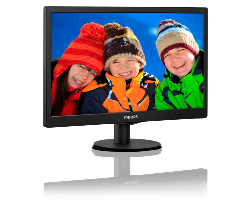 Монитор PHILIPS 193V5LSB2 Monitor LED 19inch 16:9 VGA 1366x768 200cd 10