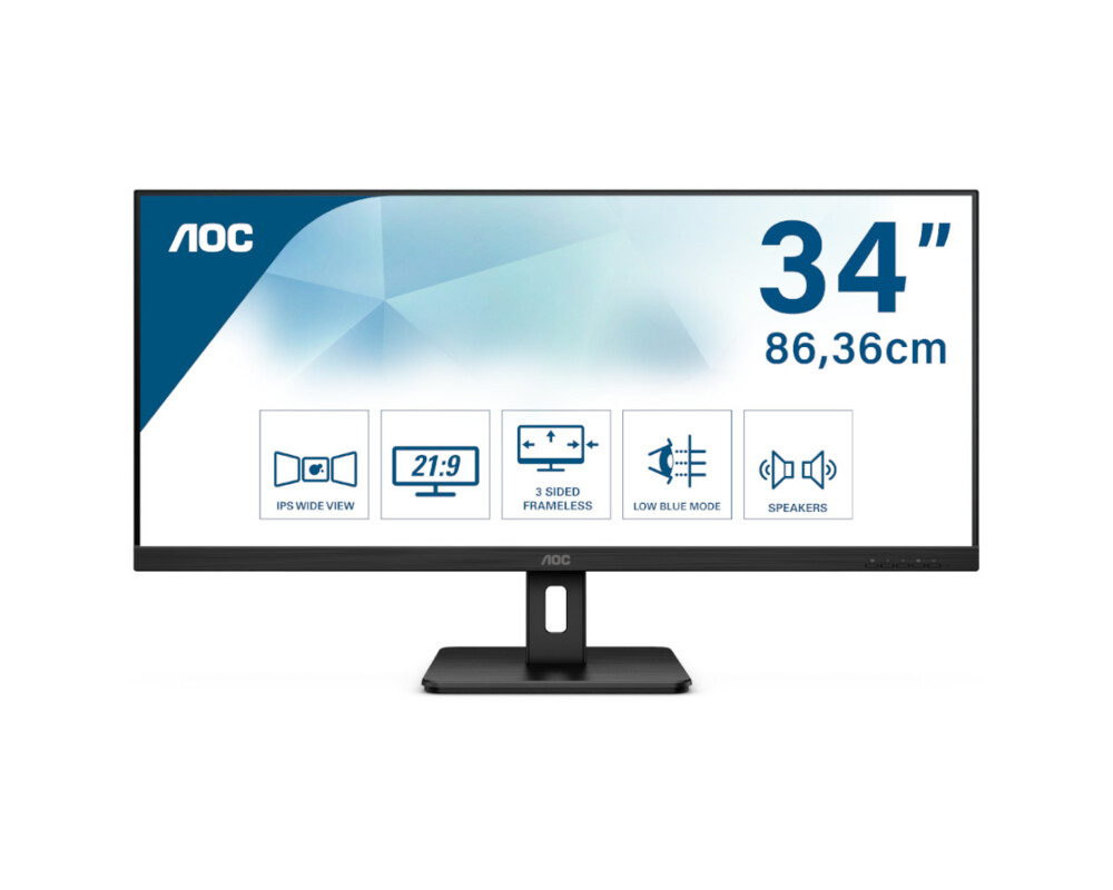 Монитор AOC Q34E2A 34inch 21:9 2560x1080 1000:1 HDMI DP 13