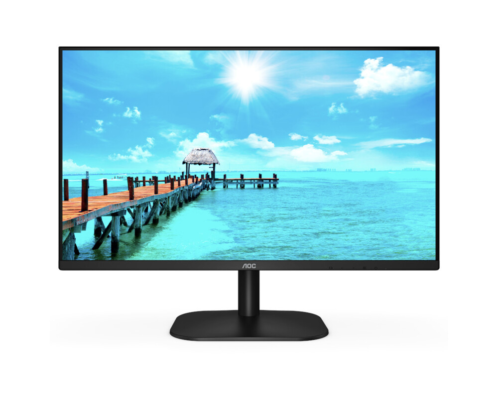 Монитор AOC 27B2DA 27inch IPS FHD 1920x1080 16:9 250nits 75Hz 1000:1 4ms HDMI1.4 VGA DVI Headphone out Black Cable included 12
