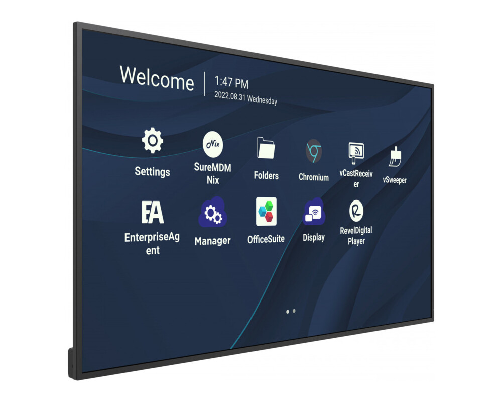 Широкоформатен дисплей VIEWSONIC CDE4330 43inch 3840x2160 450 nits 1200:1 HDMI in x 2 USB-C x 1 HDMI out x 1 w 3