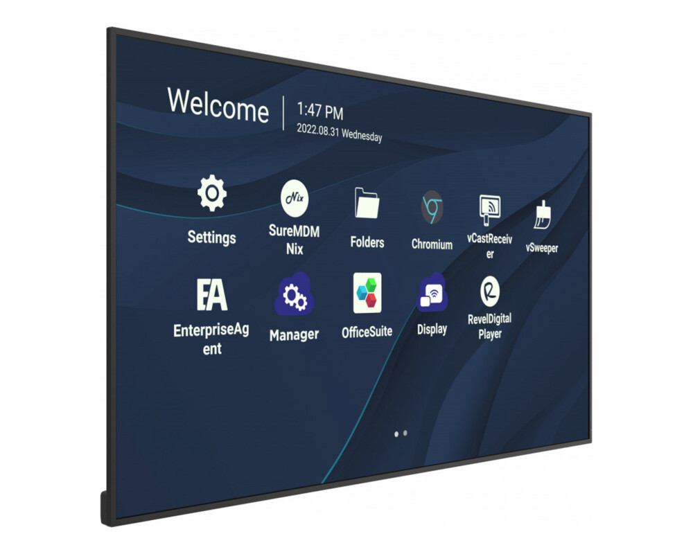 Широкоформатен дисплей VIEWSONIC CDE5530 55inch 3840x2160 450 nits 1200:1 HDMI in x 2 USB-C x 1 HDMI out x 1 w 3