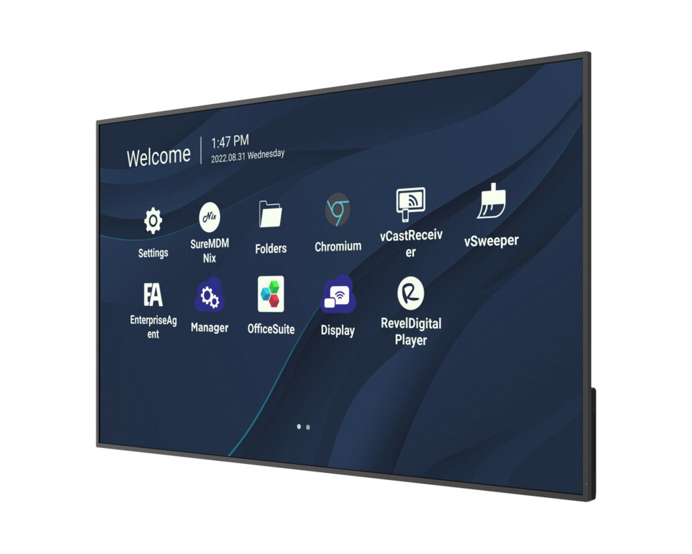 Широкоформатен дисплей VIEWSONIC CDE5530 55inch 3840x2160 450 nits 1200:1 HDMI in x 2 USB-C x 1 HDMI out x 1 w 2