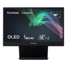  VIEWSONIC VP16-OLED 15.6inch 1920x1080 16:9 FHD Portable OLED monitor Micro HDMI 2 USB-C speakers integration hood foldable stand 662240 VP16-OLED на топ цена - PIC.bg