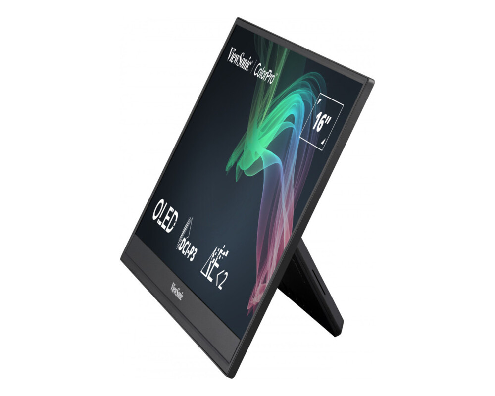 Монитор VIEWSONIC VP16-OLED 15.6inch 1920x1080 16:9 FHD Portable OLED monitor Micro HDMI 2 USB-C speakers integration hood foldable stand 8