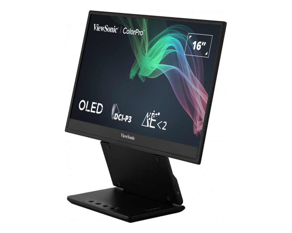 Монитор VIEWSONIC VP16-OLED 15.6inch 1920x1080 16:9 FHD Portable OLED monitor Micro HDMI 2 USB-C speakers integration hood foldable stand 5