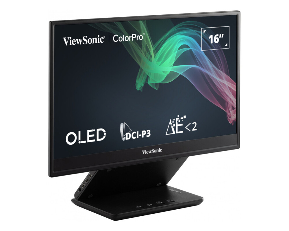 Монитор VIEWSONIC VP16-OLED 15.6inch 1920x1080 16:9 FHD Portable OLED monitor Micro HDMI 2 USB-C speakers integration hood foldable stand 6