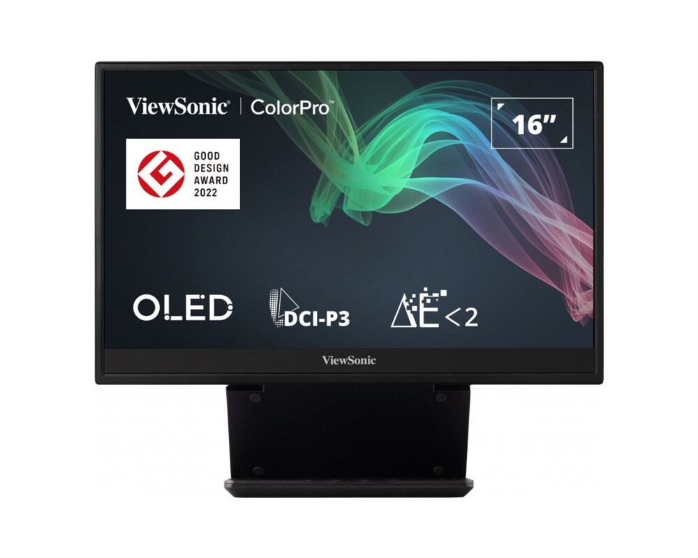 Монитор VIEWSONIC VP16-OLED 15.6inch 1920x1080 16:9 FHD Portable OLED monitor Micro HDMI 2 USB-C speakers integration hood foldable stand 28